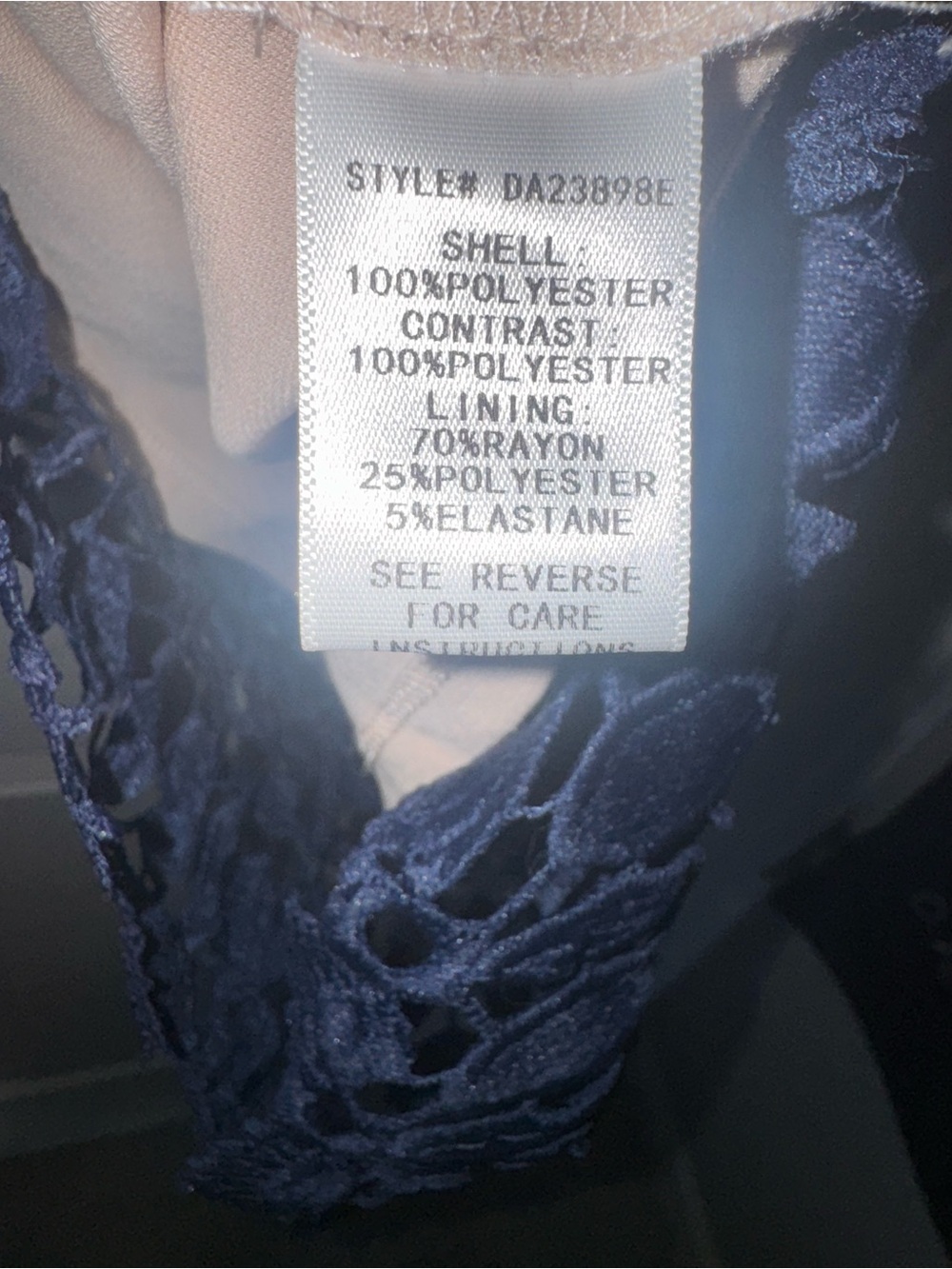 Ark & Co Lace Mini Dress with Nude Lining - Picture 6 of 8
